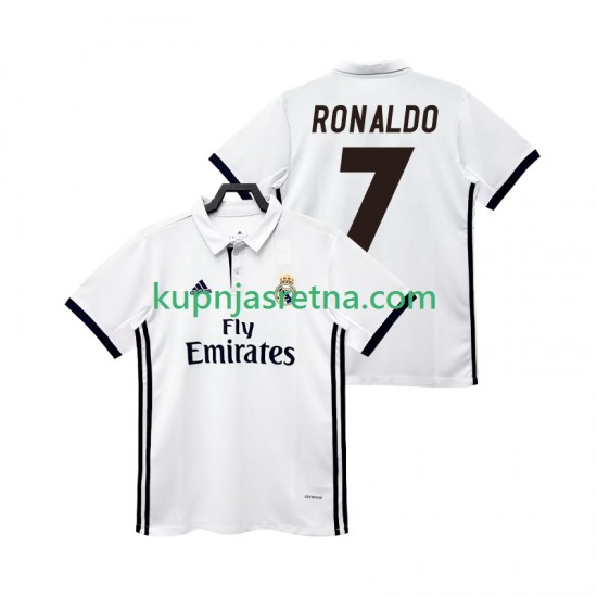 Muškarci Domaći Home Dresova Real Madrid CRISTIANO RONALDO 7 Retro 2017 2018 Kratkih Rukava