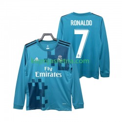 Muškarci Treći Dresova Real Madrid CRISTIANO RONALDO 7 Retro 2017 2018 Dugim Rukavima