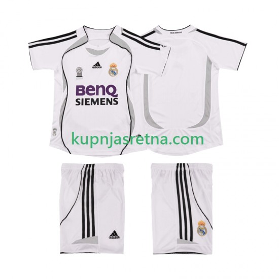 Dječja Domaći Home Dresova Real Madrid Retro 2006 2007 Kratkih Rukava