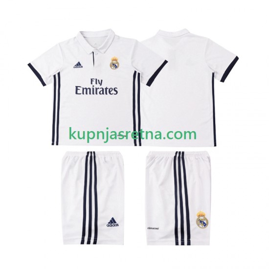 Dječja Domaći Home Dresova Real Madrid Retro 2016 2017 Kratkih Rukava