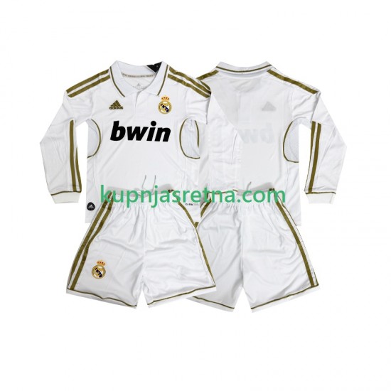 Dječja Domaći Home Dresova Real Madrid Retro 2011 2012 Dugim Rukavima