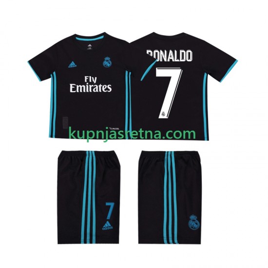Dječja Gostujući Away Dresova Real Madrid Cristiano Ronaldo 7 Retro 2017 2018 Kratkih Rukava