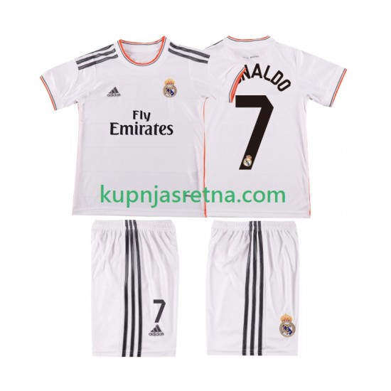 Dječja Domaći Home Dresova Real Madrid Cristiano Ronaldo 7 Retro 2013 2014 Kratkih Rukava
