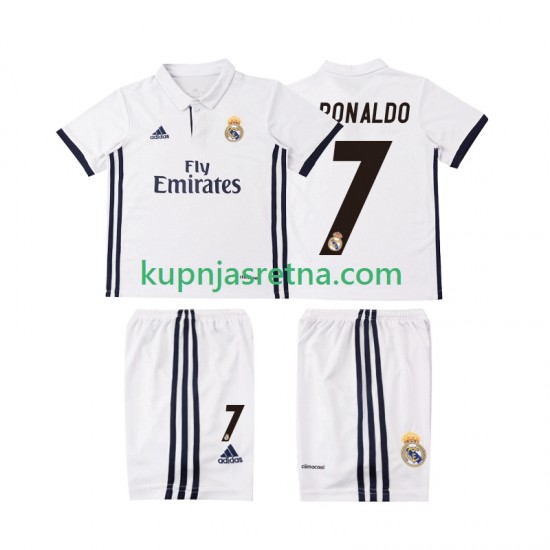 Dječja Domaći Home Dresova Real Madrid Cristiano Ronaldo 7 Retro 2016 2017 Kratkih Rukava