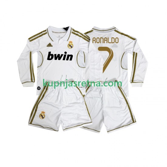 Dječja Domaći Home Dresova Real Madrid Cristiano Ronaldo 7 Retro 2011 2012 Dugim Rukavima