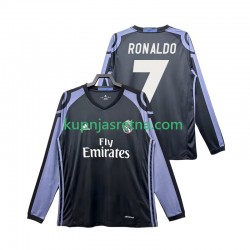 Muškarci Treći Dresova Real Madrid Cristiano Ronaldo 7 Retro 2016 2017 Dugim Rukavima