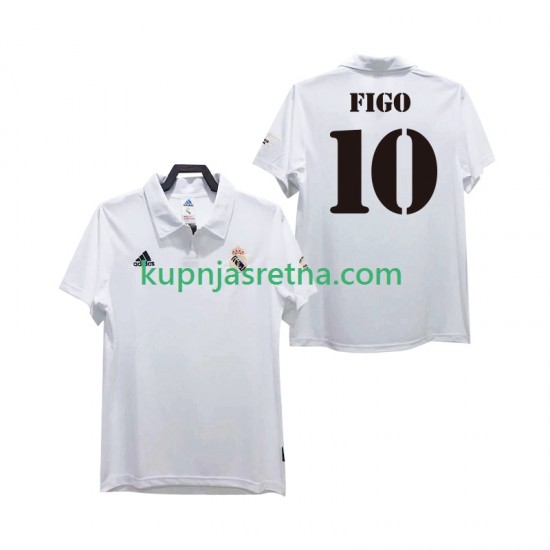 Muškarci Domaći Home Dresova Real Madrid FIGO 10 Retro 2002 2003 Kratkih Rukava