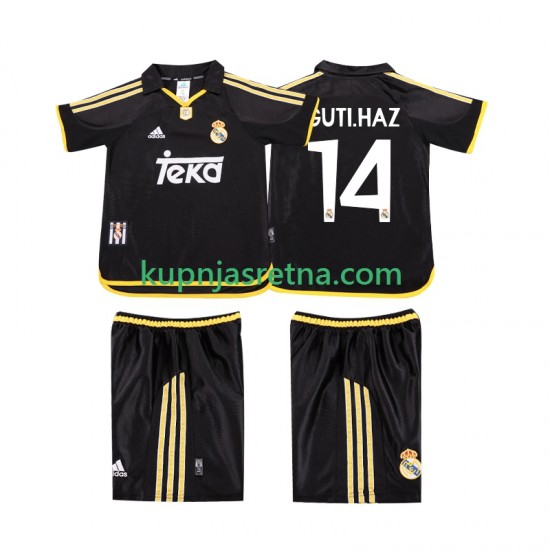Dječja Gostujući Away Dresova Real Madrid GUTI.HAZ 14 Retro 1999 2001 Kratkih Rukava