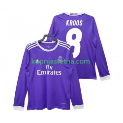 Muškarci Gostujući Away Dresova Real Madrid KROOS 8 Retro 2016 2017 Dugim Rukavima