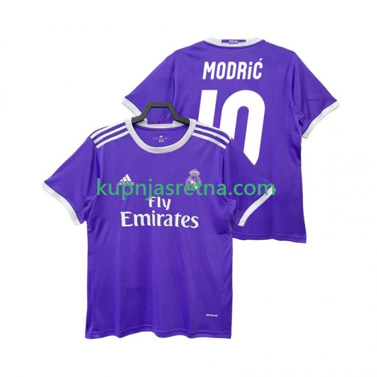 Muškarci Gostujući Away Dresova Real Madrid LUCA MODRIC 10 Retro 2016 2017 Kratkih Rukava