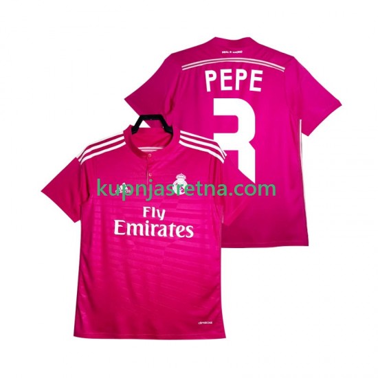 Muškarci Gostujući Away Dresova Real Madrid PEPE 3 Retro 2014 2015 Kratkih Rukava