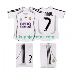 Dječja Domaći Home Dresova Real Madrid RAUL 7 Retro 2006 2007 Kratkih Rukava Dječja Domaći Home Dresova Real Madrid RAUL 7 Retro 2006 2007 Kratkih Rukava