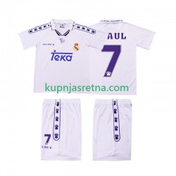 Dječja Domaći Home Dresova Real Madrid RAUL 7 Retro 1994 1996 Kratkih Rukava Dječja Domaći Home Dresova Real Madrid RAUL 7 Retro 1994 1996 Kratkih Rukava