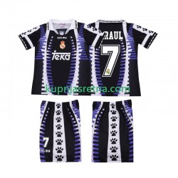 Dječja Treći Dresova Real Madrid RAUL 7 Retro 1997 1998 Kratkih Rukava Dječja Treći Dresova Real Madrid RAUL 7 Retro 1997 1998 Kratkih Rukava