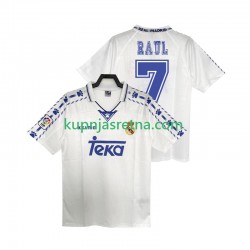 Muškarci Domaći Home Dresova Real Madrid RAUL 7 Retro 1996 1997 Kratkih Rukava