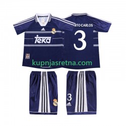 Dječja Gostujući Away Dresova Real Madrid ROBERTO CARLOS 3 Retro 1998 1999 Kratkih Rukava