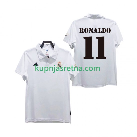 Muškarci Domaći Home Dresova Real Madrid RONALDO 11 Retro 2002 2003 Kratkih Rukava