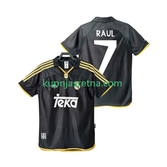 Muškarci Gostujući Away Dresova Real Madrid Raul 7 Retro 1999 2001 Kratkih Rukava
