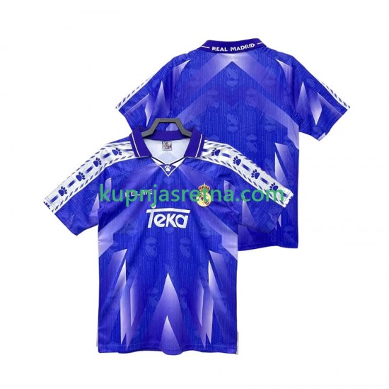 Muškarci Gostujući Away Dresova Real Madrid Retro 1996 1997 Kratkih Rukava