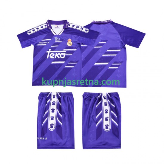 Dječja Gostujući Away Dresova Real Madrid Retro 1994 1996 Kratkih Rukava