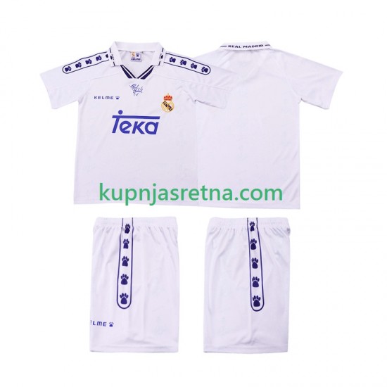 Dječja Domaći Home Dresova Real Madrid Retro 1994 1996 Kratkih Rukava