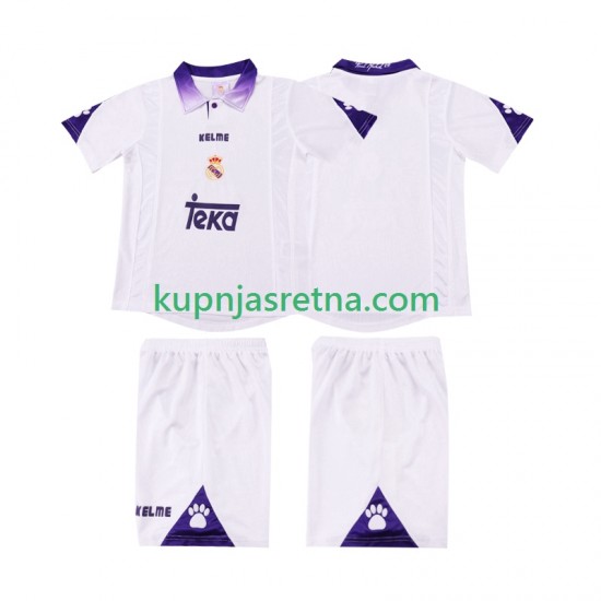 Dječja Domaći Home Dresova Real Madrid Retro 1997 1998 Kratkih Rukava