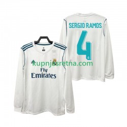 Muškarci Domaći Home Dresova Real Madrid SERGIO RAMOS 4 Retro 2017 2018 Dugim Rukavima