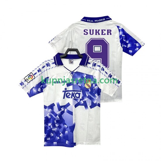 Muškarci Treći Dresova Real Madrid SUKER 9 Retro 1996 1997 Kratkih Rukava