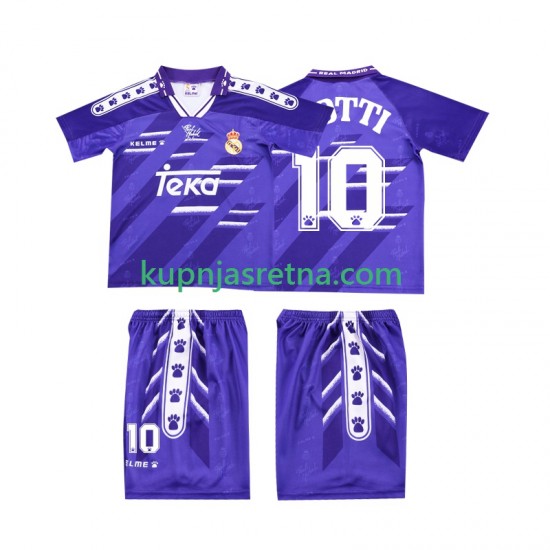 Dječja Gostujući Away Dresova Real Madrid TOTTI 10 Retro 1994 1996 Kratkih Rukava