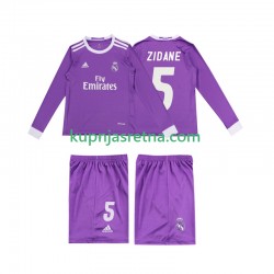Dječja Gostujući Away Dresova Real Madrid ZIDANE 5 Retro 2016 Dugim Rukavima