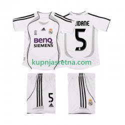 Dječja Domaći Home Dresova Real Madrid ZIDANE 5 Retro 2006 2007 Kratkih Rukava