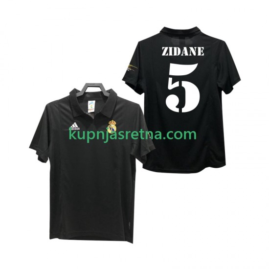 Muškarci Gostujući Away Dresova Real Madrid ZIDANE 5 Retro 2002 2003 Kratkih Rukava