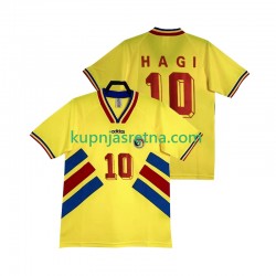 Muškarci Domaći Home Dresova Rumunjska Hagi 10 Retro 1994 Kratkih Rukava Muškarci Domaći Home Dresova Rumunjska Hagi 10 Retro 1994 Kratkih Rukava