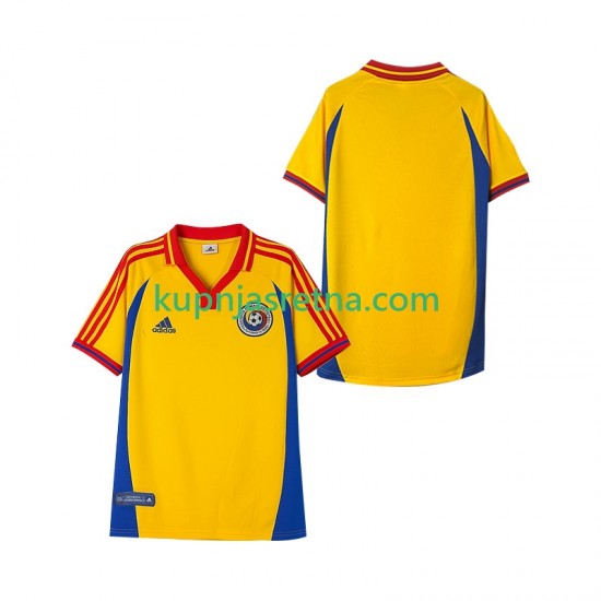 Muškarci Domaći Home Dresova Rumunjska Retro 2000 Kratkih Rukava