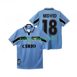 Muškarci Domaći Home Dresova SS Lazio NEDVED 18 Retro 1998 1999 Kratkih Rukava