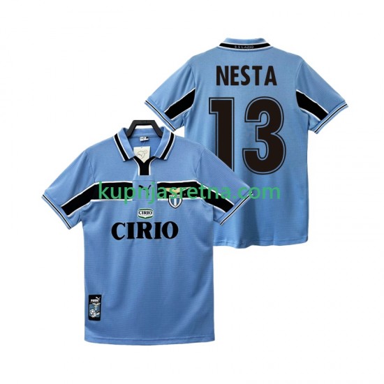 Muškarci Domaći Home Dresova SS Lazio NESTA 13 Retro 1998 1999 Kratkih Rukava