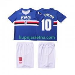 Dječja Domaći Home Dresova Sampdoria MANCINI 10 Retro 1990 1991 Kratkih Rukava Dječja Domaći Home Dresova Sampdoria MANCINI 10 Retro 1990 1991 Kratkih Rukava