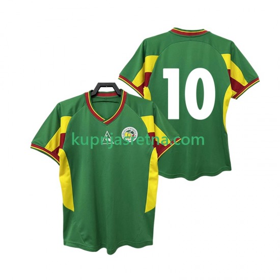Muškarci Gostujući Away Dresova Senegal 10 Retro 2002 Kratkih Rukava