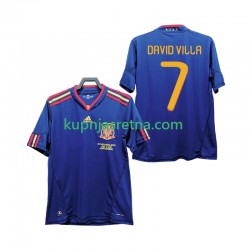 Muškarci Gostujući Away Dresova Španjolska DAVID VILLA 7 Retro 2010 Kratkih Rukava