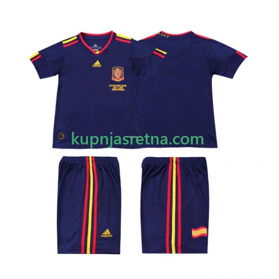 Dječja Gostujući Away Dresova Španjolska Retro 2010 Kratkih Rukava