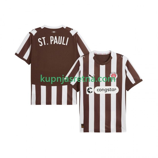 Muškarci Domaći Home Dresova St. Pauli 2025-2026 Kratkih Rukava