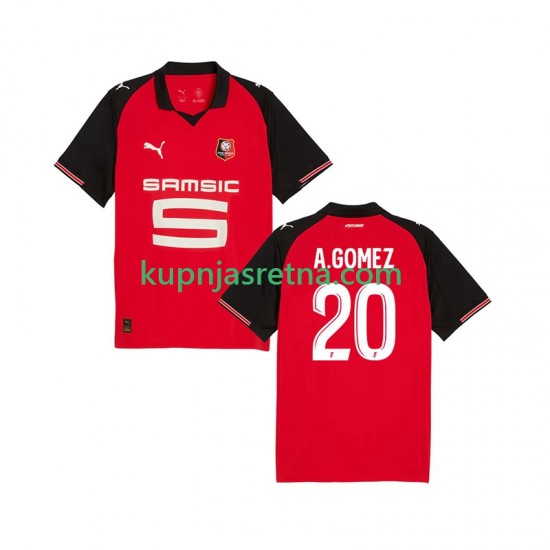 Muškarci Domaći Home Dresova Stade Rennais Andres Gomez 20 2025-2026 Kratkih Rukava