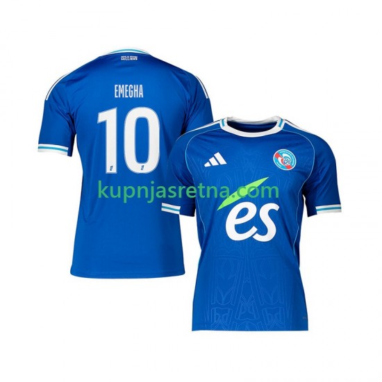 Muškarci Domaći Home Dresova Strasbourg Emanuel Emegha 10 2025-2026 Kratkih Rukava