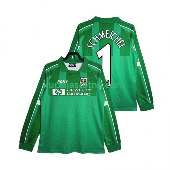 Muškarci Domaći Home Golmanski Dresova Tottenham Hotspur SCHMEICHEL 1 Retro 1997 1999 Dugim Rukavima