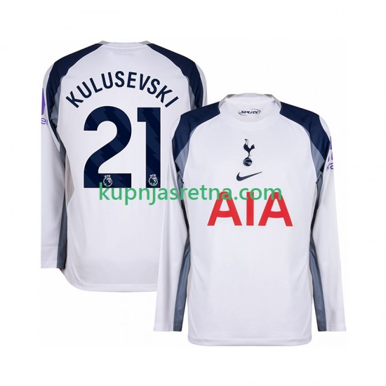 Muškarci Domaći Home Dresova Tottenham Hotspur Kulusevski 21 2025-2026 Dugim Rukavima