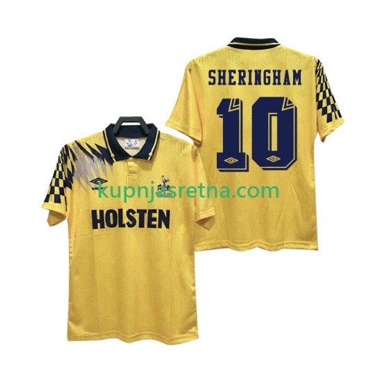 Muškarci Gostujući Away Dresova Tottenham Hotspur SHERINGHAM 10 Retro 1992 1994 Kratkih Rukava