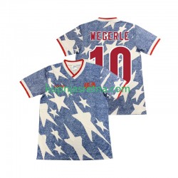 Muškarci Gostujući Away Dresova SAD WEGERLE 10 Retro 1994 Kratkih Rukava