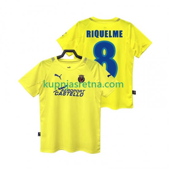Muškarci Domaći Home Dresova Villarreal CF RIQUELME 8 Retro 2005 2006 Kratkih Rukava