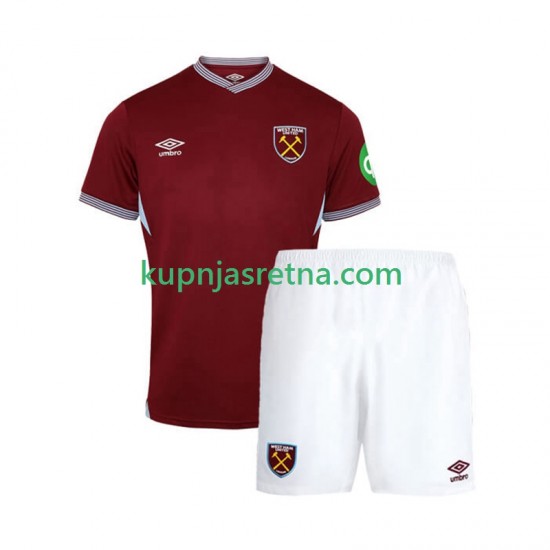 Dječja Domaći Home Dresova West Ham United 2025-2026 Kratkih Rukava