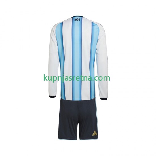 Dječja Domaći Home Dresova Argentina World Cup 2026 Dugim Rukavima